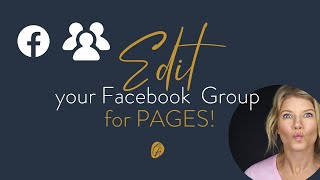 How to edit my Facebook Group Settings to Allow People to Join as Their Page [upl. by Ahsakal248]