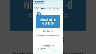 Wireshark Command Decode As [upl. by Libenson59]