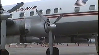 Wright 3350 engine starts at NAS Glenview 1992 [upl. by Twitt]