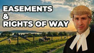 EASEMENTS AND RIGHTS OF WAY OVER LAND  BlackBeltBarrister [upl. by Enairda]