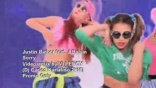 Justin Bieber feat J Balvin  Sorry VJ Percy Latino Remix Video [upl. by Maziar]