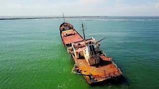 Epava TURGUT S  de la Sulina  România TURGUT S shipwreck from Sulina  Romania [upl. by Hgielanna738]