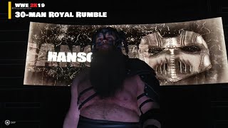 WWE 2K19  30man Royal Rumble  103 [upl. by Iatnwahs344]