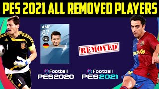 All Removed Players From Pes 2021 Mobile  All Gold Base Players On Pes 2021 [upl. by Irelav]