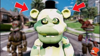 BRAND NEW CAMO FREDDY ANIMATRONIC GTA 5 Mods FNAF RedHatter [upl. by Raskin721]