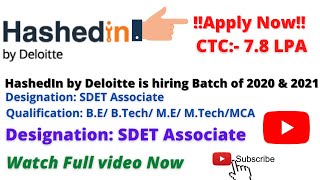 Deloitte off campus 2021 Hashedin by deloitte hiring for SDET interview Questions Coding Questions [upl. by Rickart759]