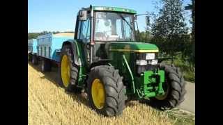 John Deere 6310 bei der Ernte mit Mengele Kipper [upl. by Eidna103]