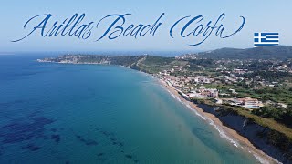 Arillas Beach June 2023  Corfu Greece  Aerial views [upl. by Haelak]