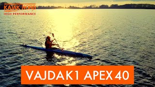 Kajak VAJDA K1 Apex 40  Marathonkajak Rennkajak Fitnesskajak  4K oder HD anklicken [upl. by Admama893]