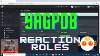 How to Setup YAGPDB Reaction Roles [upl. by Elatnahs]