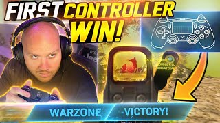 FIRST WIN WITH A CONTROLLER ON WARZONE Ft Crowder DougisRaw amp HusKerrs [upl. by Cooke506]