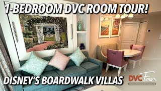 BoardWalk Villas 1Bedroom Room Tour  Disney Vacation Club [upl. by Linn144]