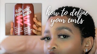 HOW TO DEFINE CURLS IN SHORT NATURAL HAIR USING EAZY WAVES PRODUCTS  SOUTH AFRICAN YOUTUBER [upl. by Coltin]