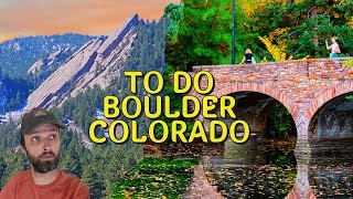 What to do in Boulder Colorado  10 Things to do [upl. by Adnoyek]