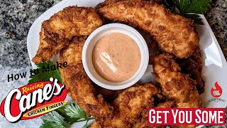 How To Make Raising Canes Chicken Fingers at Home  Raising Canes Sauce Copycat  Easy and So Good [upl. by Drawyeh]