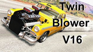 The 1900HP V16 Swapped Taxi Cab BeamNG Drive [upl. by Katie]