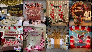 Wedding anniversary decorations ideas at home [upl. by Keavy]