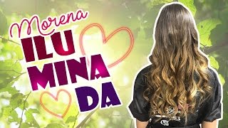 APRENDA CLAREAR O CABELO SEM FICAR ALARANJADO morena iluminada [upl. by Orrocos643]