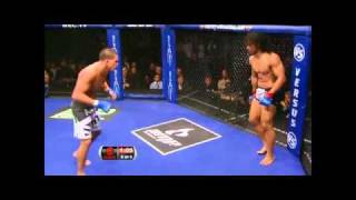 Wow MMA Fighter Anthony Pettis Comes Off Cage W Amazing Kick To Guys Face BooBooTV com [upl. by Pomona]