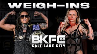 BKFC 65 SALT LAKE CITY FEREA vs MASSONWONG WeighIn  LIVE [upl. by Hershell]