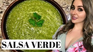 Mexican Salsa Verde How To  3 Step Recipe [upl. by Yannodrahc]