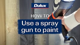 How to use a spray gun to paint  Dulux Rapid Finish [upl. by Madaras487]