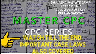 Civil Procedure Code Tips to Learn Master CPC Watch till the end to know about Imp CASE LAWS [upl. by Elijah]