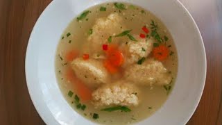 Wie macht man Omas Grießnockerlsuppe mit schnittlauch in nur 10 Minuten mit nur 3 Zutaten [upl. by Guy]