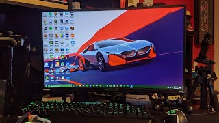 scepter C27 gaming monitor unboxing and hardware setup [upl. by Arlie]