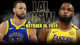 Los Angeles Lakers vs Golden State Warriors Full Game Highlights  October 18  2024 NBA Pre Season [upl. by Asilak183]