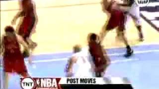 BasketBall Fundamentals Carlos Boozer Low Post Moves [upl. by Meelas]