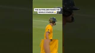 Epic Outfield Decoy of the Year Runner called out for Running off the Field [upl. by Sima]