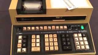 Monroe 1880 Programmable Calculator Computing Power Series of sinx [upl. by Lekcar]