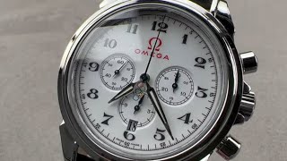 Omega De Ville Chronograph Olympic Collection Turin 2006 48462032 Omega Watch Review [upl. by Royden]