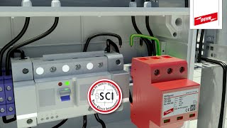 Überspannungsschutz von Photovoltaikanlagen mit dem DEHNguard® YPV SCI [upl. by Kcirred132]