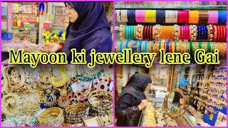 Mayoon Mehndi k Liye jewellery Leli 🙈Amber Naz official ❤️ [upl. by Nelleoj]