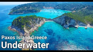 Paxos Island Greece  Underwater 2022 🇬🇷 [upl. by Mikkel]