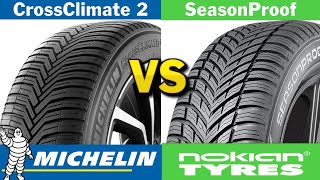 Michelin CrossClimate 2 vs Nokian SeasonProof 2024 Review [upl. by Aratahs]