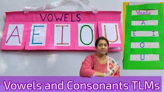 Vowels and Consonants TLMs  English Vowels TLM  Vowels TLM for Primary School [upl. by Nonna]