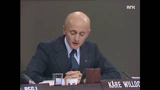 Partilederdebatt 1977 11 Kåre Willoch om denasjonalisering [upl. by Laris]