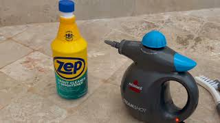 BEST Grout Cleaner ever Zep vs Bissell SteamShot  Part 2 [upl. by Kauffmann3]