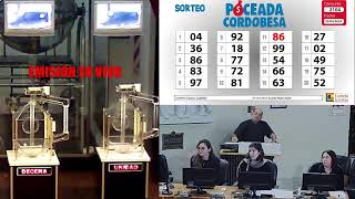 SORTEO POCEADA CORDOBESA Nº 2104  25042024 [upl. by Ainadi]