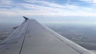 HD  United Airlines Airbus A319 Washington IAD to Chicago ORD takeoff  wing view  slats and flaps [upl. by Pinchas]