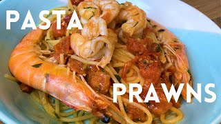 Prawn Scampi Pasta  Easy and Quick Seafood Recipe [upl. by Cam856]