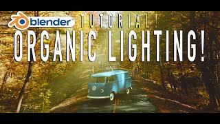 Organic Lighting in Blender 3d Amazing Technique [upl. by Etteneg624]