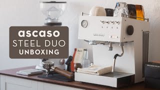 Ascaso Steel DUO PID Espresso Machine Unboxing and Setup [upl. by Licht]