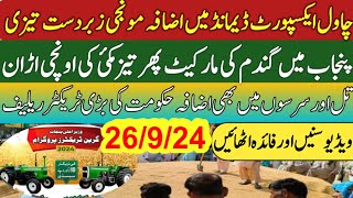 گندم والوں کے لئے بڑا حکومتی ریلیف Wheat price in punjabگندم کا ریٹ 2024 makki till sarso [upl. by Afrika]