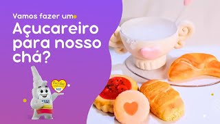 DIY  Venha aprender a fazer o açucareiro para completar nosso jogo de chá biscuit [upl. by Assillim851]