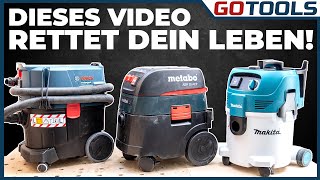 🔥 NassTrockensauger  Staubklasse L  3035 Liter  Bosch Makita und Metabo  inkl Verlosung [upl. by Annailuj]