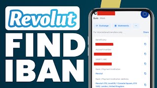 How To Find IBAN On Revolut App 2024 Easy Tutorial [upl. by Itnaihc]